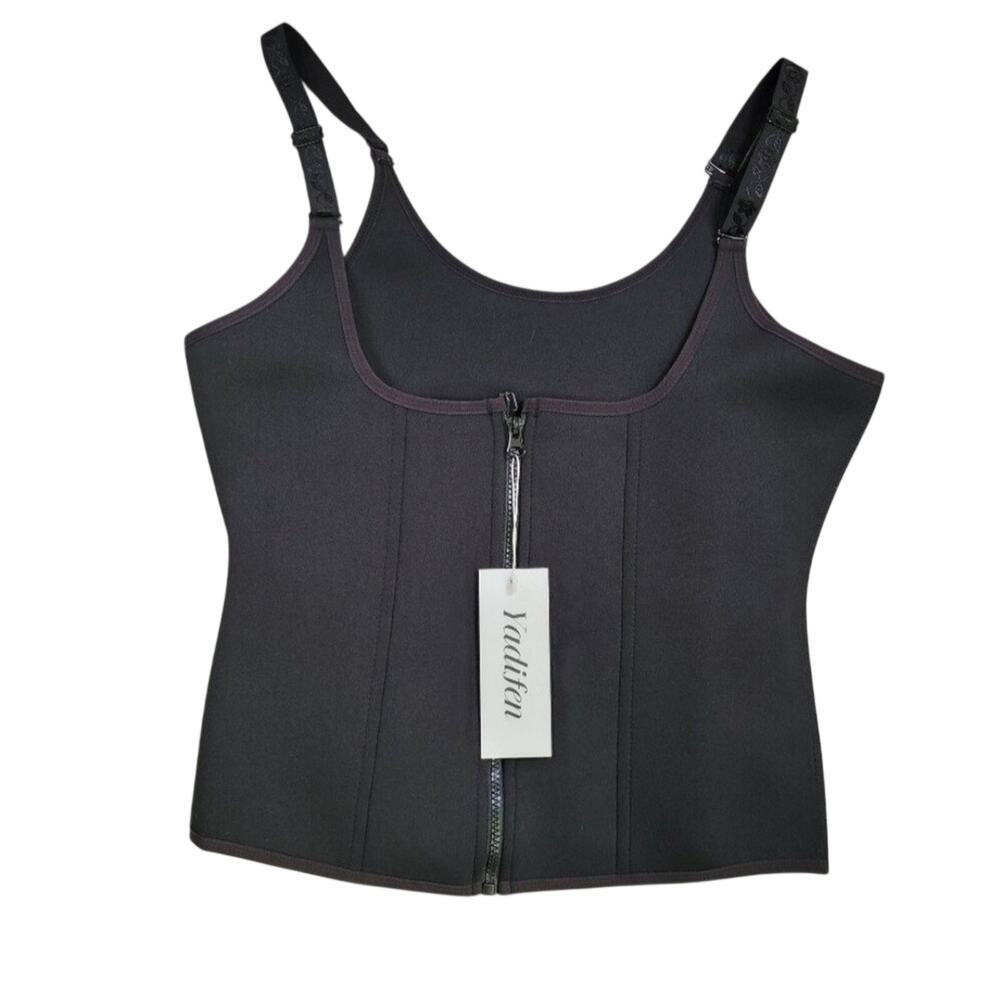 Yadifen 2XL Black Neoprene Waist Trainer Shapewear Corset NWT Tummy Control